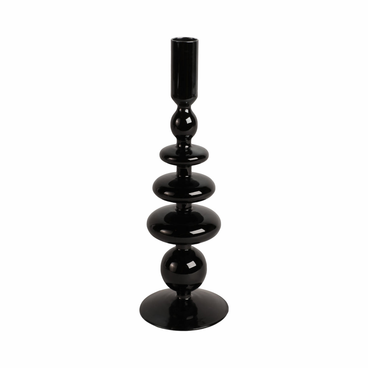 Ellenland Black Large Candle Holder