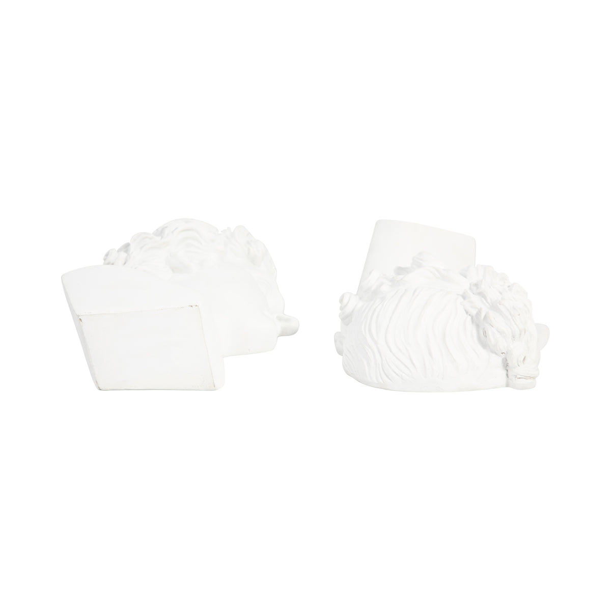 Pond White Resin Greek Goddess Bookends (Set of 2)