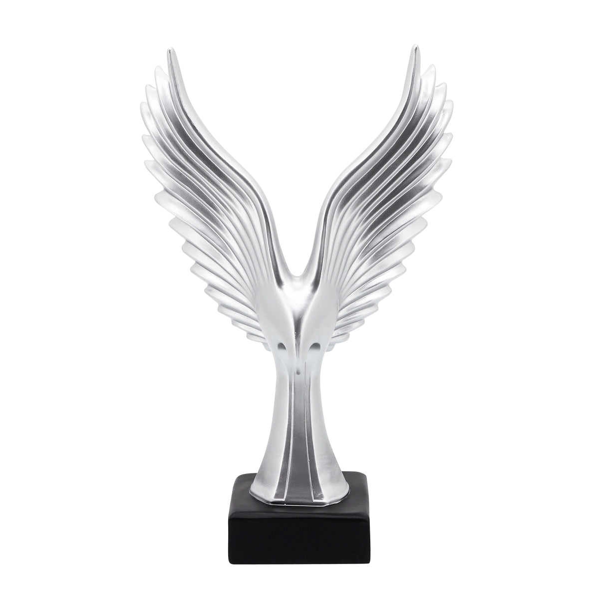 Boron Silver Small Resin Eagle Table Accent