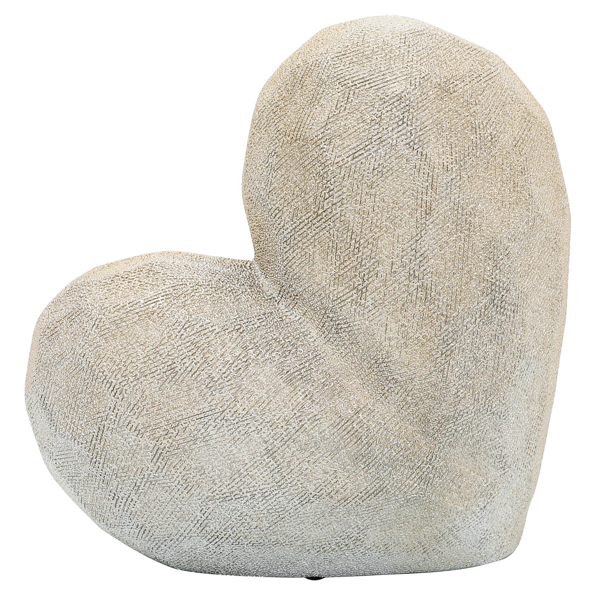 Sylvanburn Gold Scratched Heart Decor - 13216-07EC