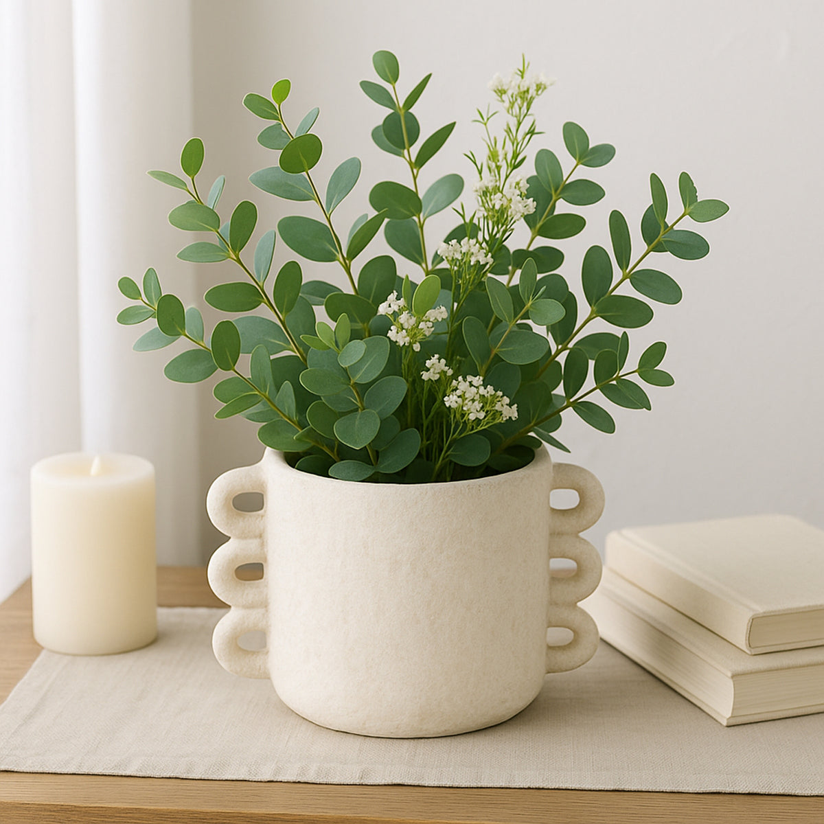 Arlowhaven White Small Planter