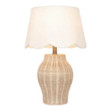 The Forks Tan Rattan Table Lamp