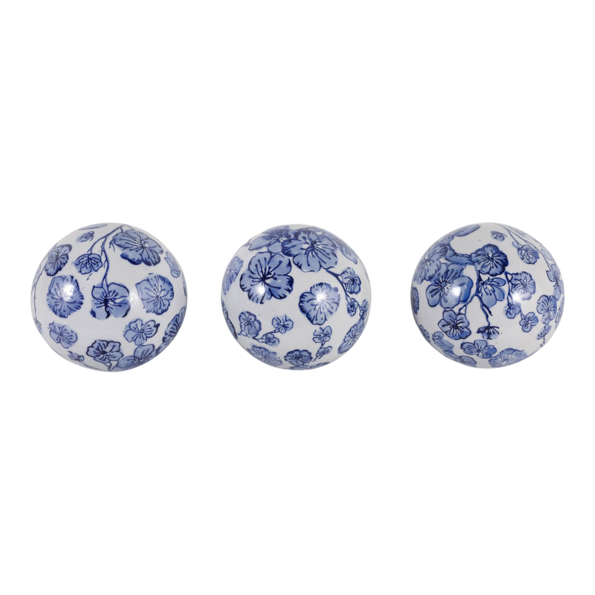 Hewittfield Blue/White Orbs (Set of 3)