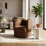 Garden Park Brown Shelter-Back Accent Chair
