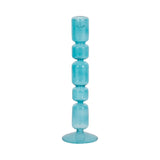 Isle Blue Small Mixed Bubble Taper Candle Holder
