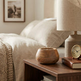 Barlowrun Natural 10 Oz Vanilla Modern Wood Bowl Candle