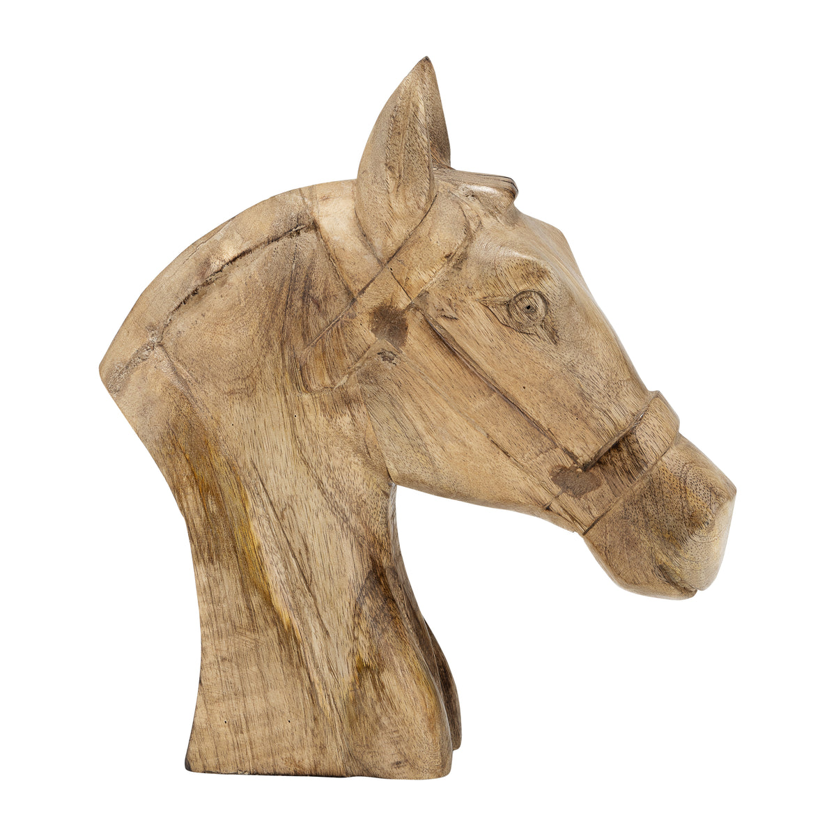 Shingletown Brown Wood Horse Head Decor