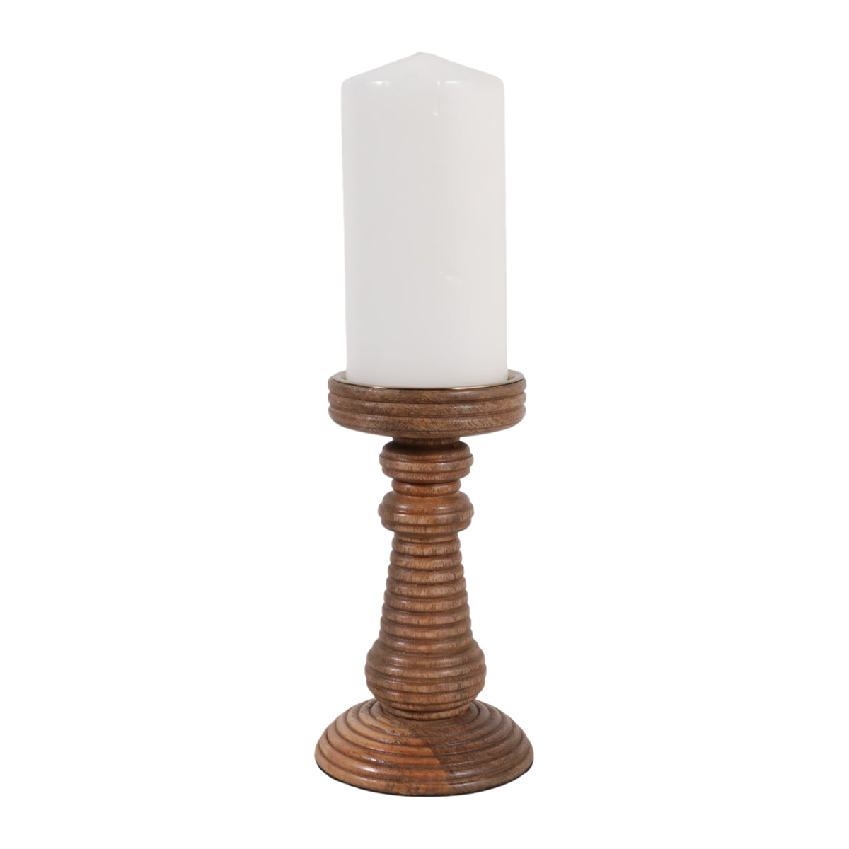 Hackettridge Brown/Tan Small Candle Holder