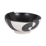 Lindcove Black/White Contemporary Deep Bowl