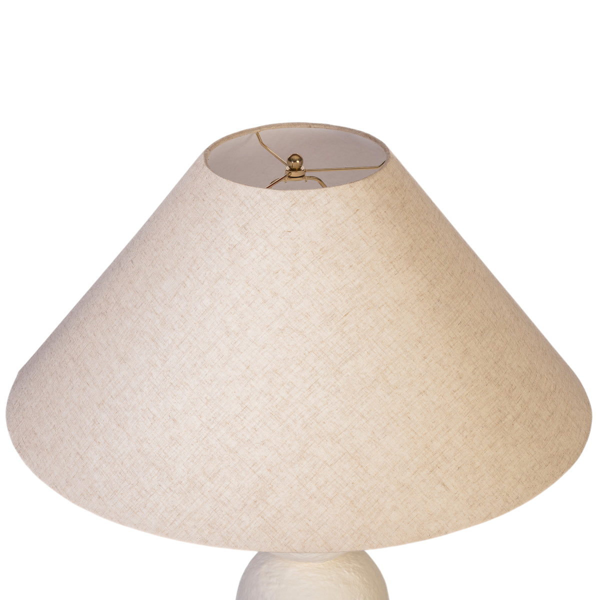 Corning White Paper Mache Floor Lamp