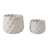 Harkencrest White Planters (Set of 2)
