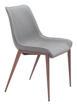 Magnus Slate Gray & Walnut Dining Chair (Set of 2)