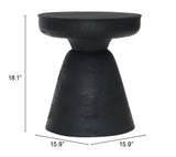 Sage Black Side Table