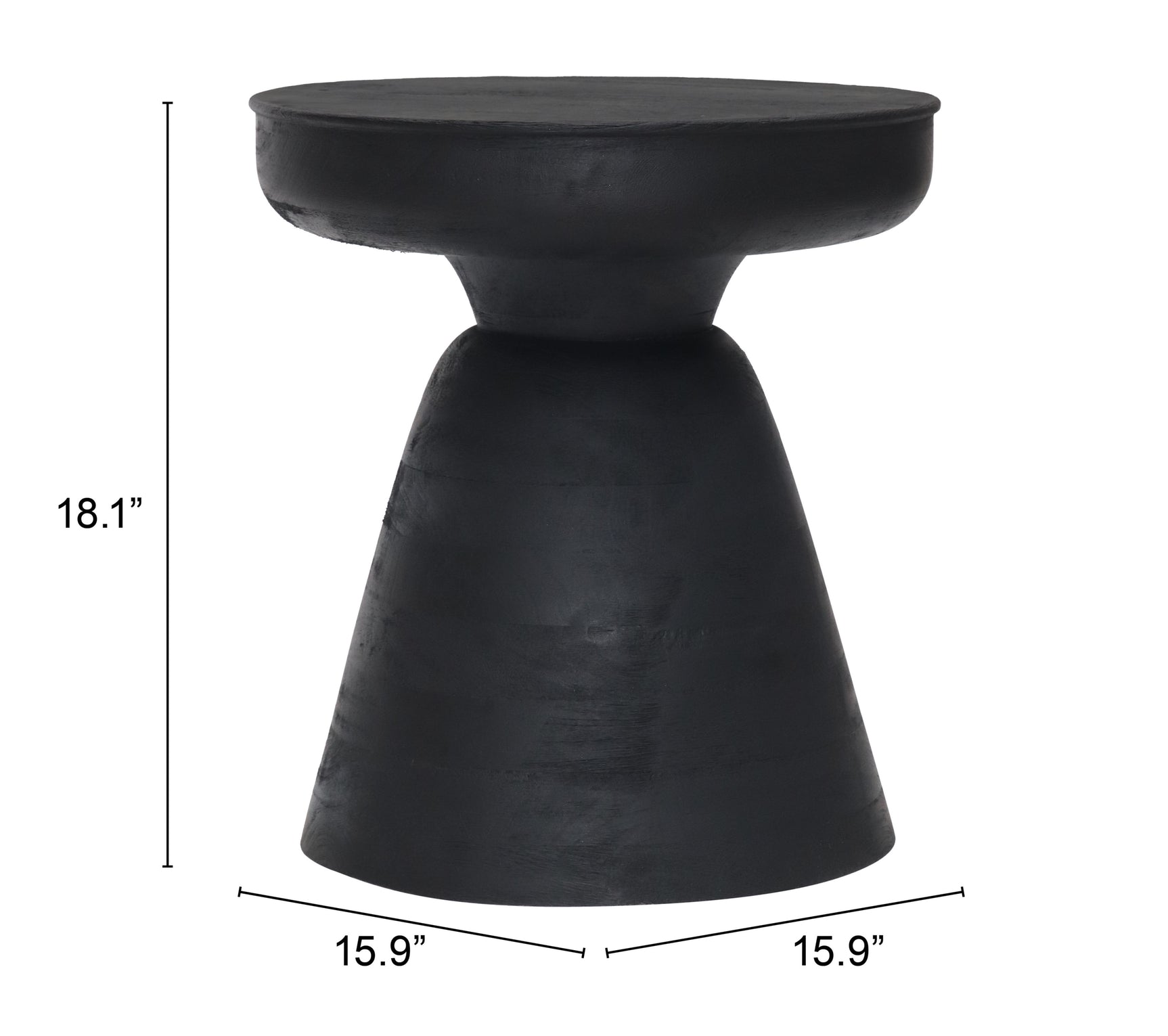 Sage Black Side Table