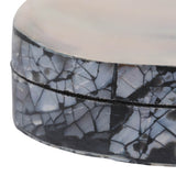 Potrero Natural/White Pearlized Shell Decorative Box