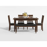 Delmar Brown 6-Piece Pack Dinette Set