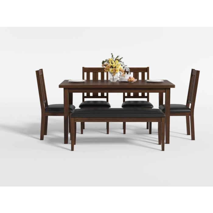 Delmar Brown 6-Piece Pack Dinette Set