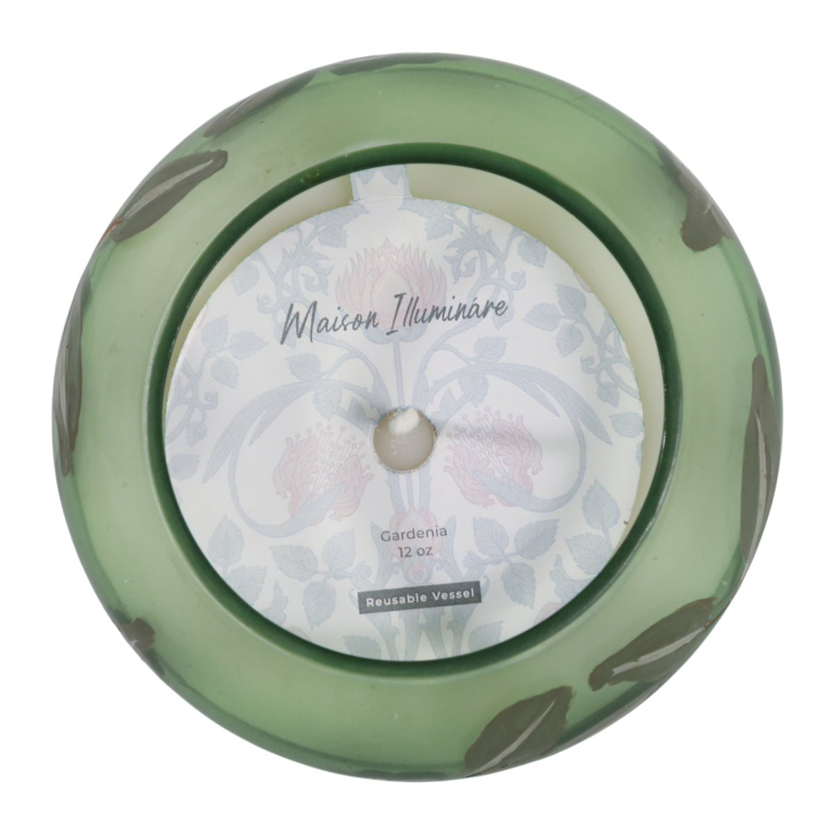 Fallonvale Green/Ivory 12 Oz Gardenia Candle