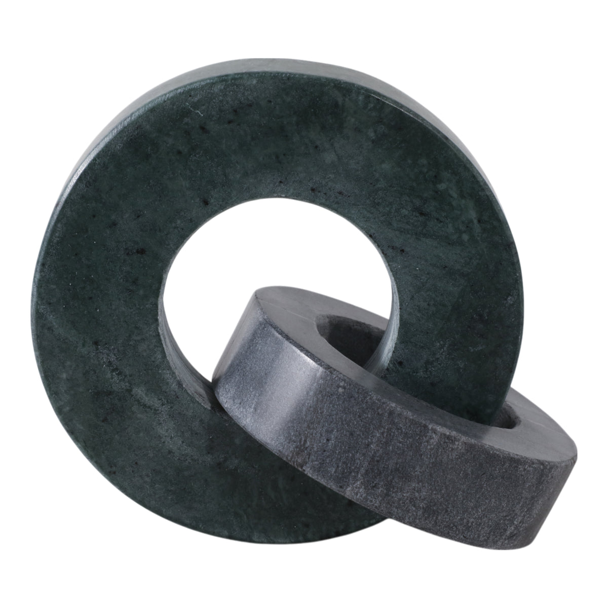 Elgin Green/Black Marble Double Ring