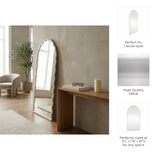Elroyhaven White Wavy Leaner Mirror