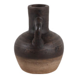 Farleybeach Chocolate/Brown Terracotta Boho Bud Vase