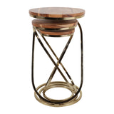 Bentonham Brown/Gold Plant Stands (Set of 3)