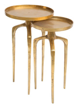 Como Antique Gold Accent Table Set (2-Piece)