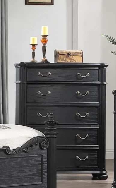 Kingsbury Black Chest - Ornate Home