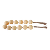 Palmerhaven Ivory Swirled Resin Beaded Garland