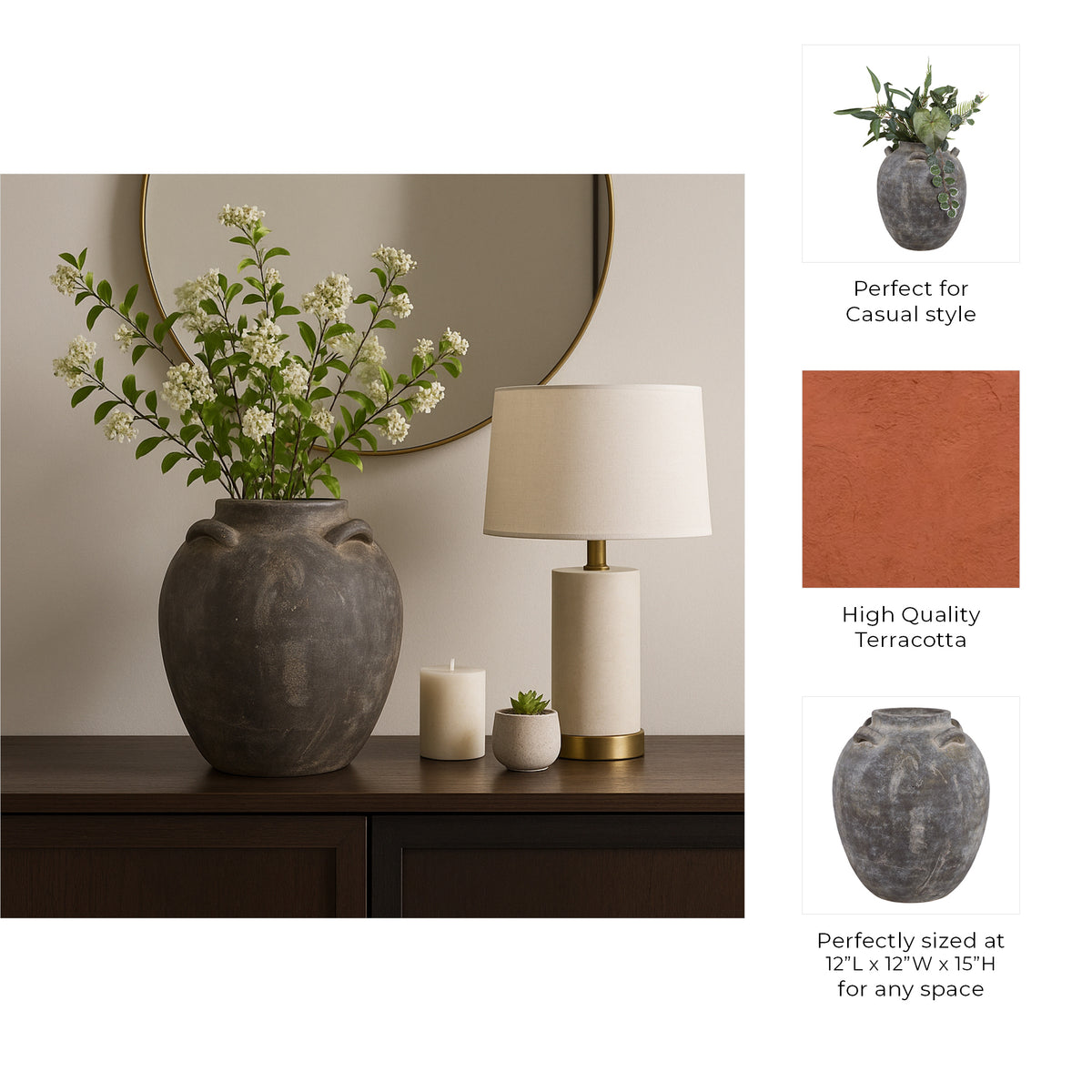 Zaneway Brown Vase
