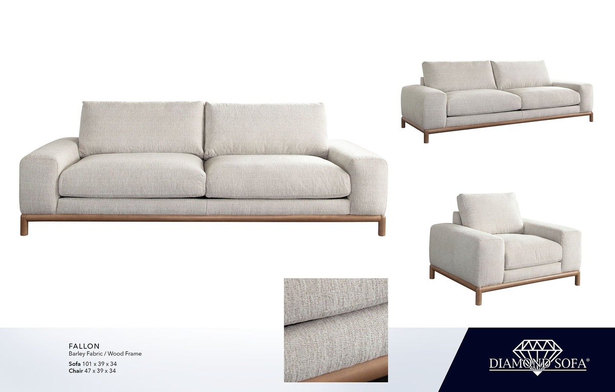 Fallon Barley Fabric Sofa - Ornate Home