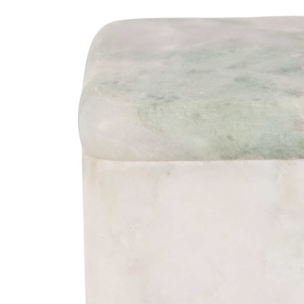 La Quinta Ivory/Green Marble Box
