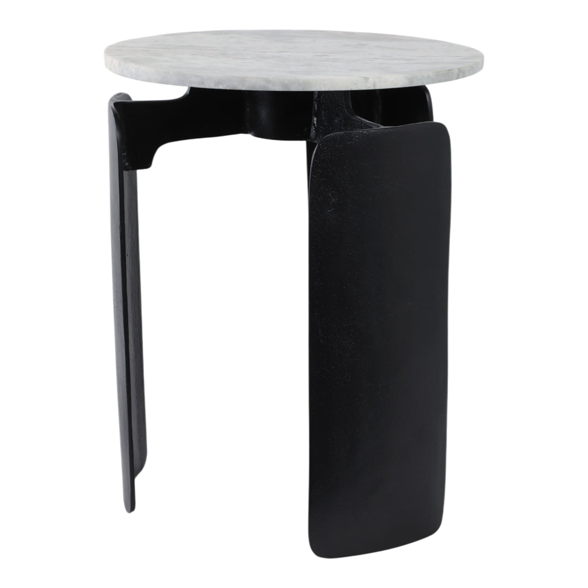 Millersville Gray/Black Marble Top 3-Footed Accent Table