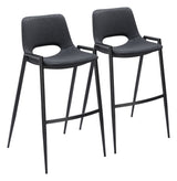 Desi Black Barstool (Set of 2)