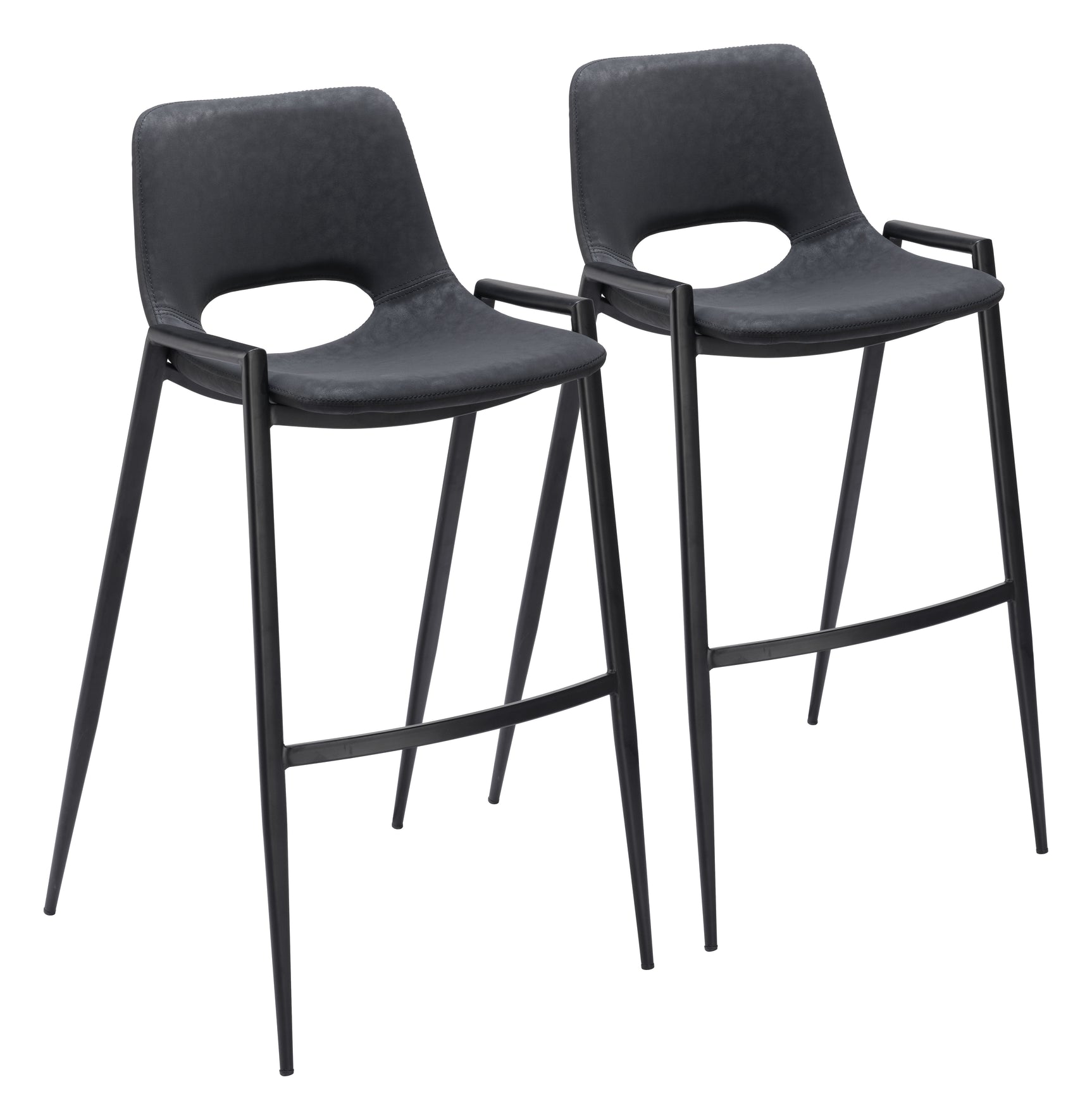 Desi Black Barstool (Set of 2)