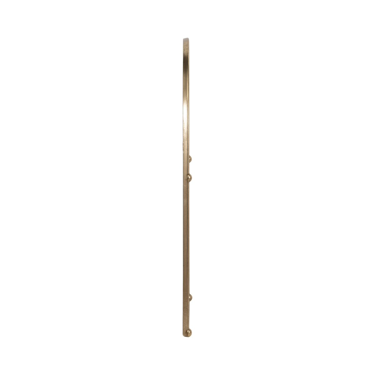 Elmco Gold Arch Mirror with 4 Knobs