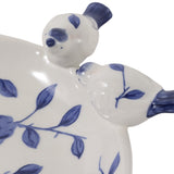 Foleymill Blue/White Floral Cinoiserie Bird Bath Birding
