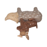 Crosbymill Tan/Ivory/Brown Animal Pyramid Decor