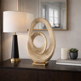 Holt Gold Metal Swirl Table Top Decor
