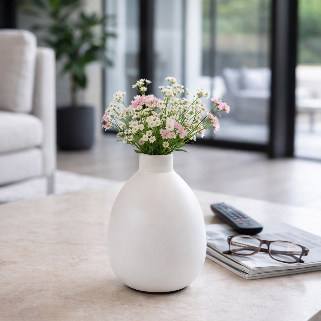 Duttonside White Small Vase
