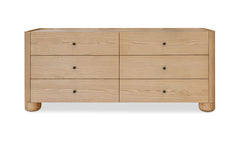 Gibson Natural 6 Drawer Dresser