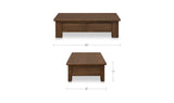 Graham Dark Brown Storage Coffee Table