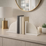 Julianwind White Bookends (Set of 2)