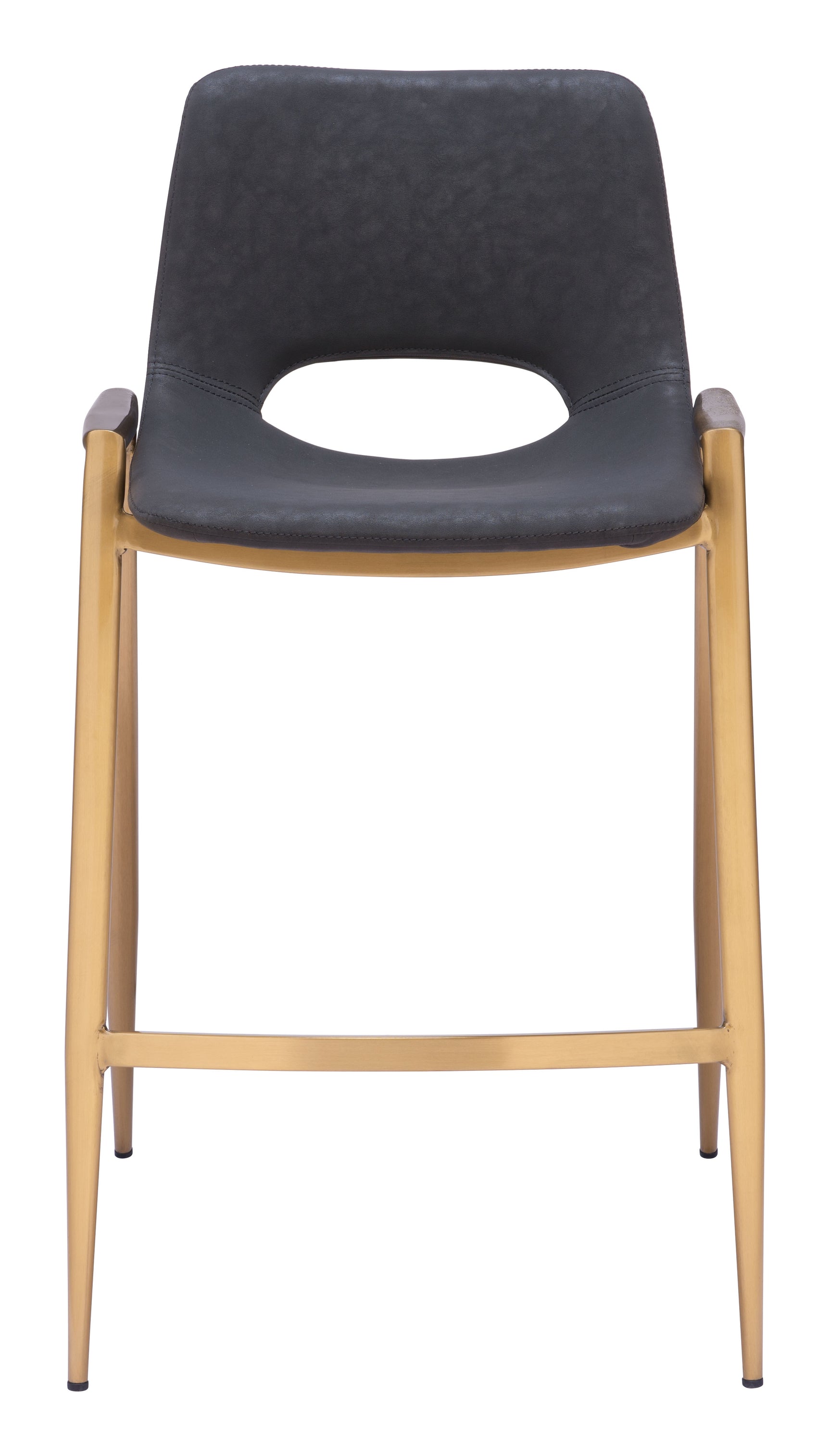 Desi Black & Gold Counter Stool (Set of 2)