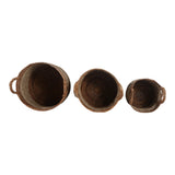 Valona Natural Banana Leaf and Seagrass Baskets (Set of 3)