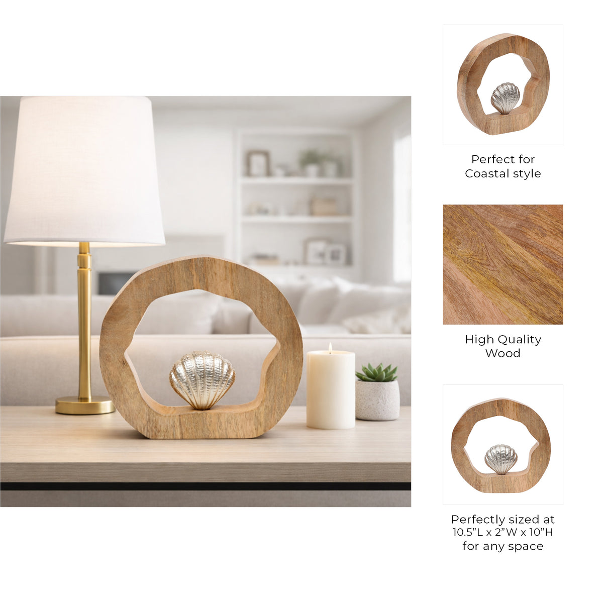 Brysondale Brown Seashell in Round Decor