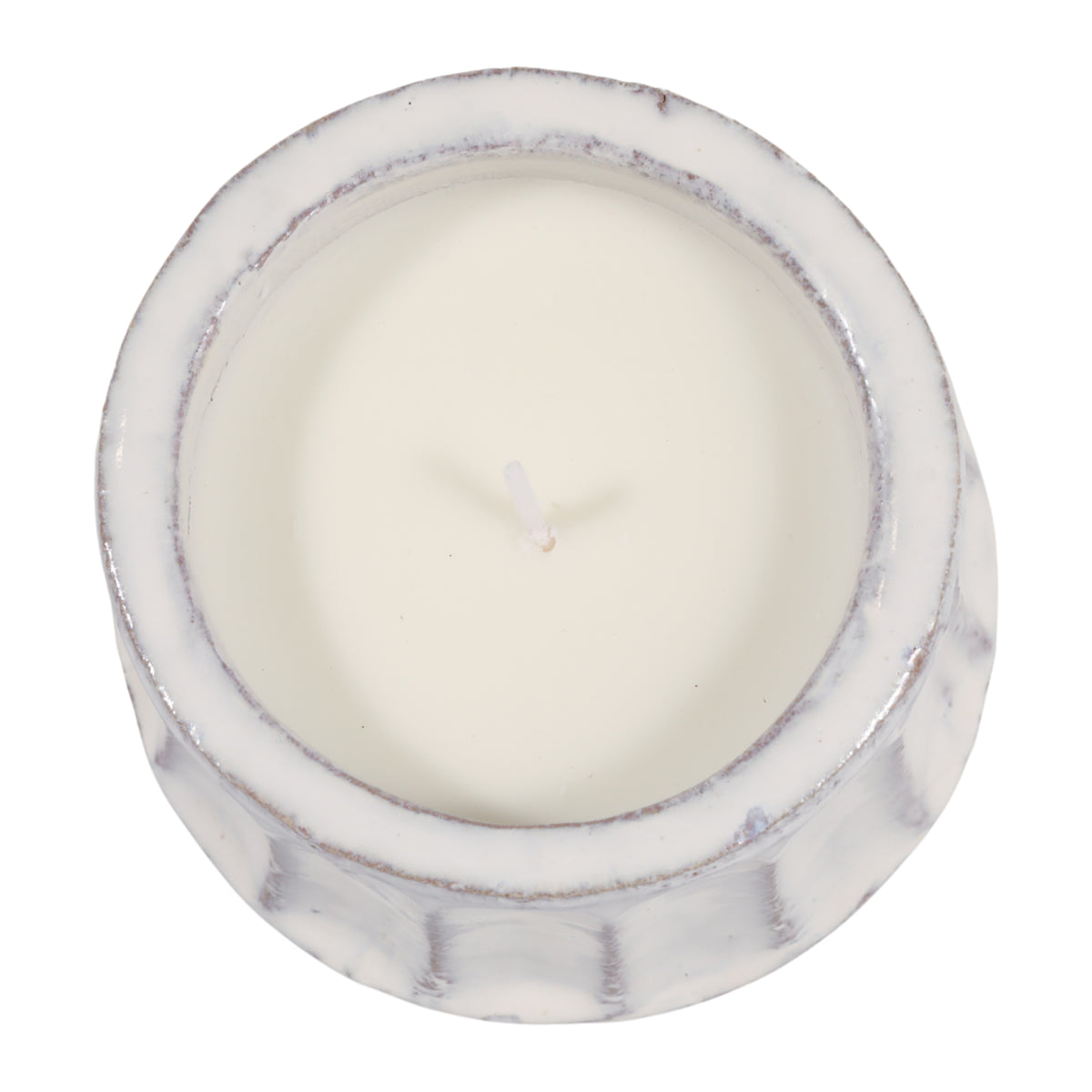 Renoville White Magnolia and Lily Fluted Candle