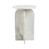 Canebrake Light Green Round Marble Accent Table