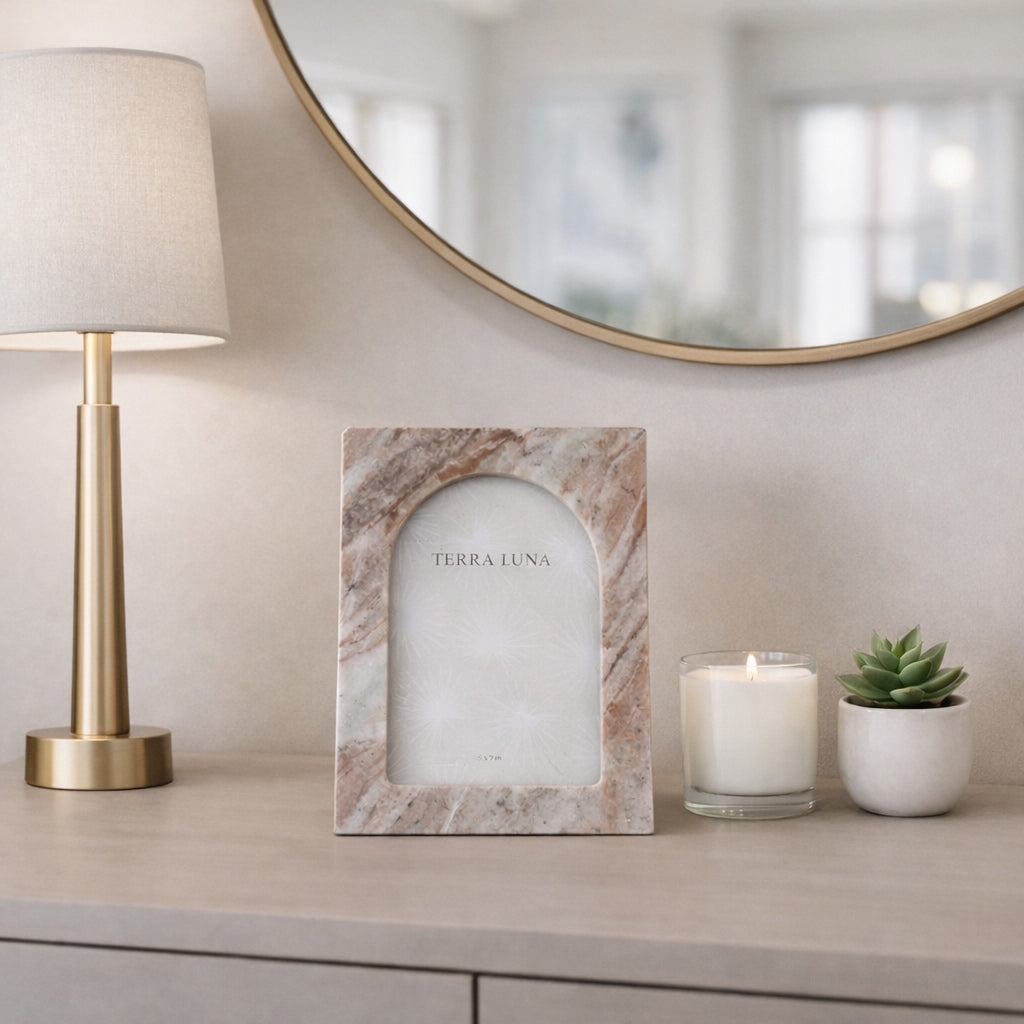 Saltus Multicolor Large Arch Opening Marble Photo Frame