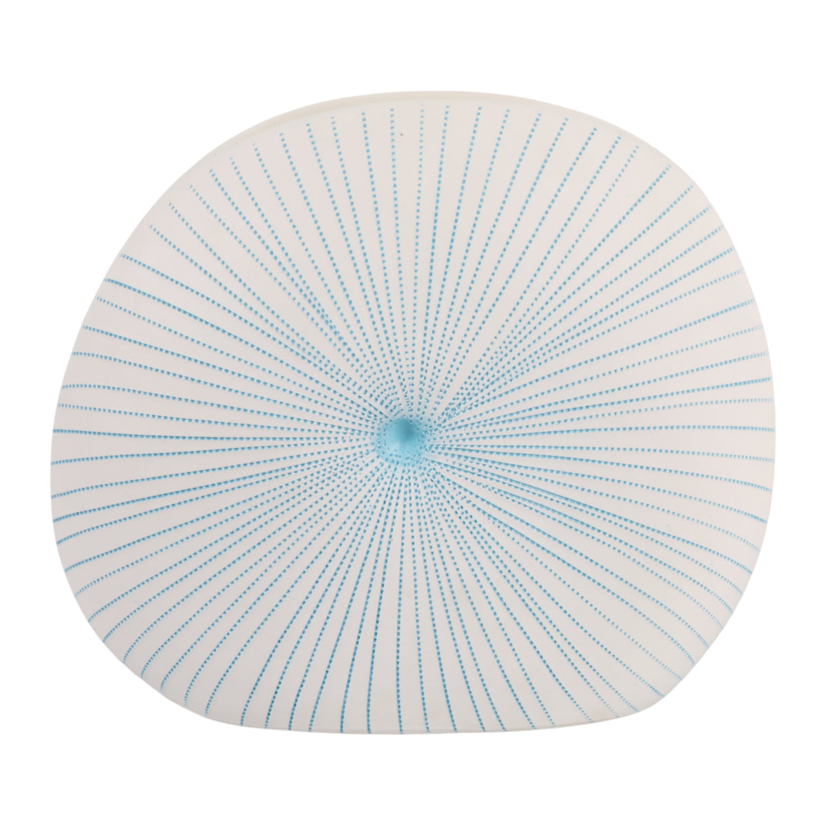 Lochford Blue/White Round Dotted Shell Vase
